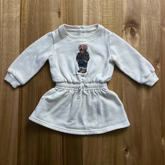 Ralph Lauren Other - Ralph Lauren Teddy Bear Fleece Dress, size 6m